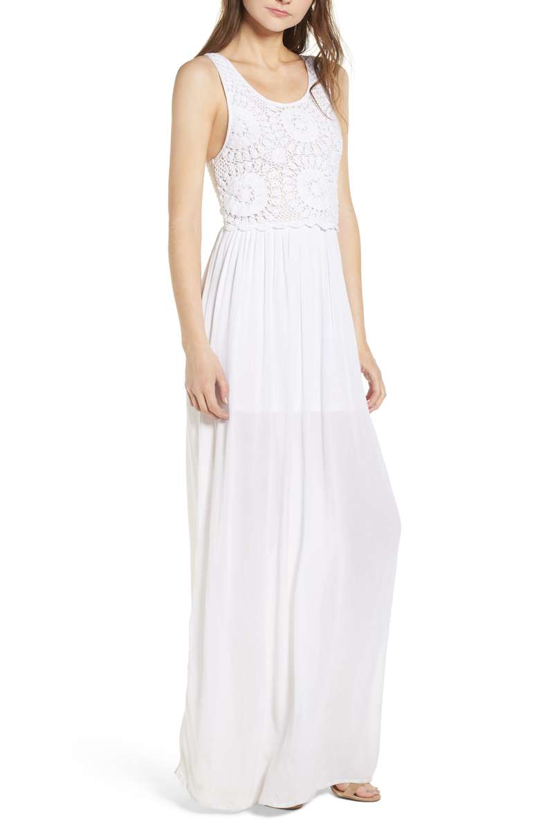 Bishop + Young Bora Bora Maxi Dress White crochet dresses spring summer 2018