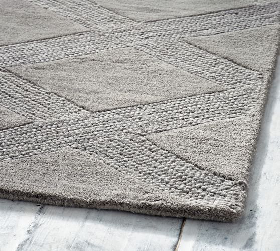 Pottery Barn CHASE TUFTED RUG - GRAY pottery barn buy more save more sale 2018 memorial day may