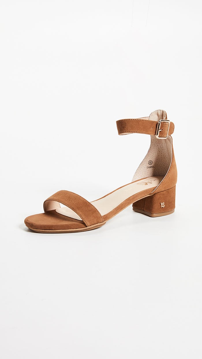 Yosi Samra Daniel Sandals Bone Brown block heel sandals spring summer 2018