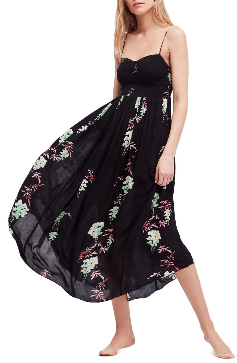FREE PEOPLE Beau Print Slipdress Black Combo casual maxi dresses summer 2018