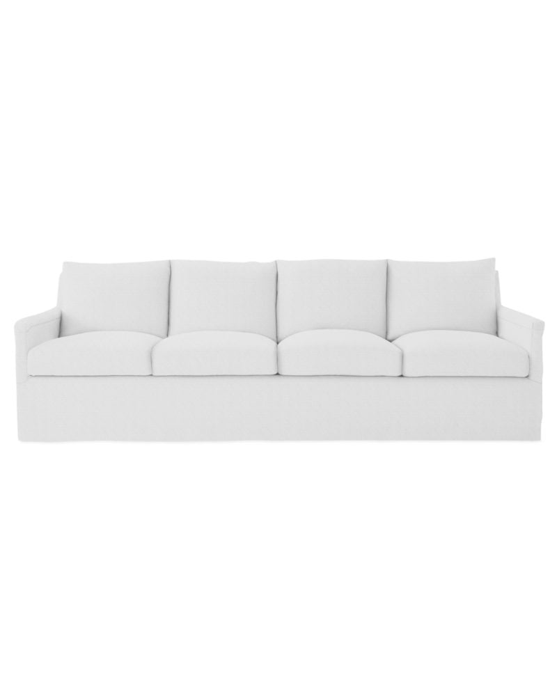 Serena and Lily Spruce Street 4-Seat Sofa – Slipcovered White slipcovered sofas