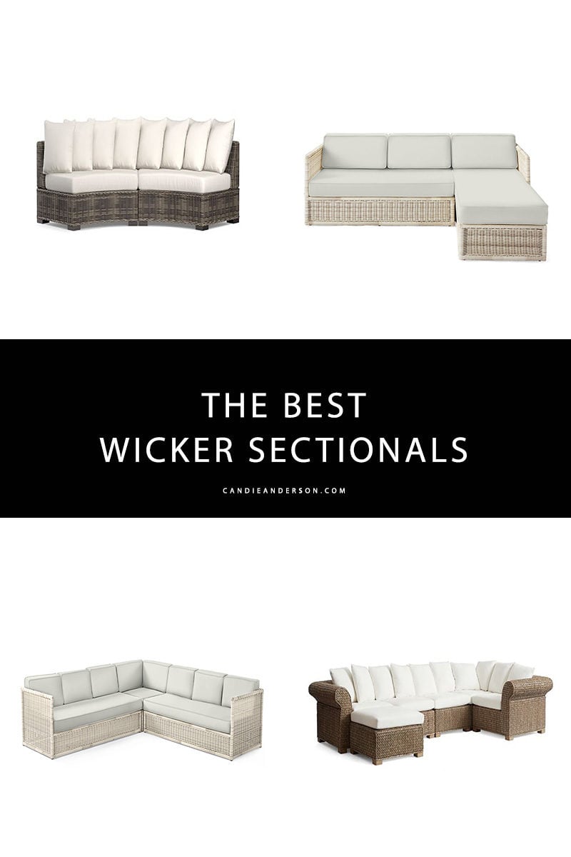 Lifestyle expert and blogger, Candie Anderson has the scoop on 20 of the best wicker sectionals for outdoor entertaining and relaxing.