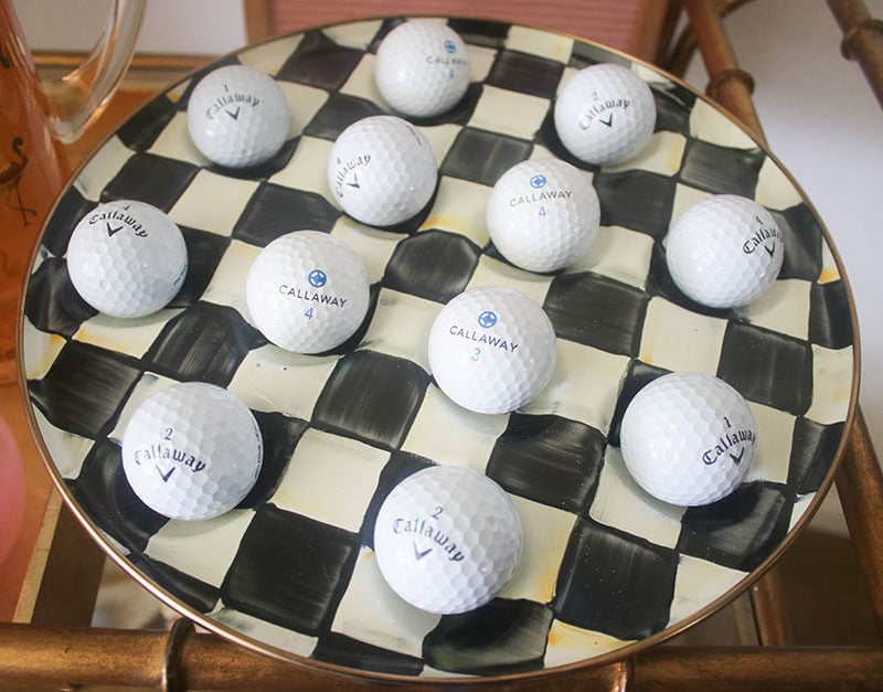 My Golf Themed Bar Cart Decor Tips And Trends Candie Anderson