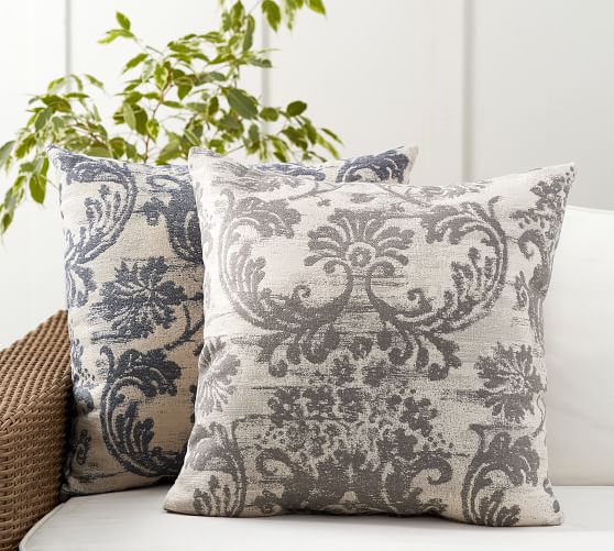 Pottery Barn SUNBRELLA® ROCHELLE DAMASK INDOOR/OUTDOOR PILLOW pottery barn sale