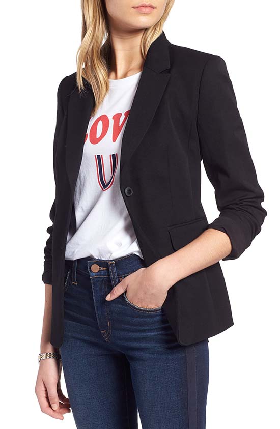 1901 Stretch Cotton Twill Blazer Black blazers fall 2019