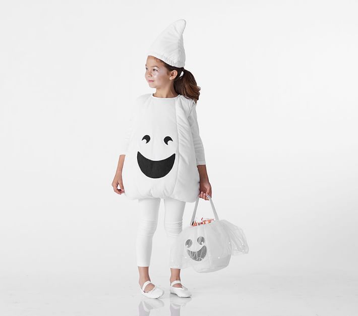 Pottery Barn Kids Light Up Ghost Treat Bag trick or treat bags halloween white