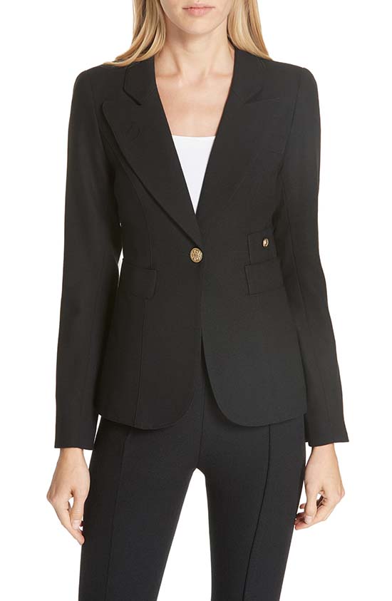 SMYTHE Classic Duchess Blazer Black blazers fall 2019