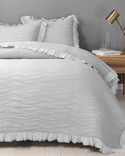 UGG Katella Queen Coverlet Seal Gray bedding grey
