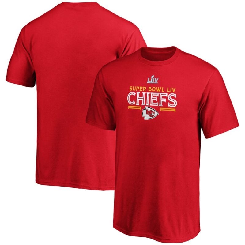 NFL Pro Line by Fanatics Branded Kansas City Chiefs Youth Red Super Bowl LIV Bound Gridiron T-Shirt kids