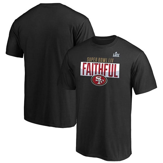 NFL Pro Line by Fanatics Branded San Francisco 49ers Black Super Bowl LIV Bound Hometown Final Drive T-Shirt Faithful