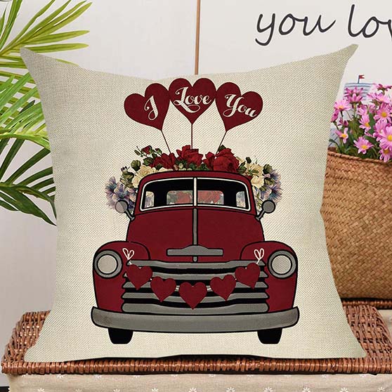 Softxpp I Love You Decorative Throw Pillow Cover valentines day throw pillows