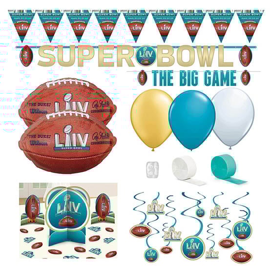 Ziggos Party Super Bowl 54 Deluxe Decoration Party Pack