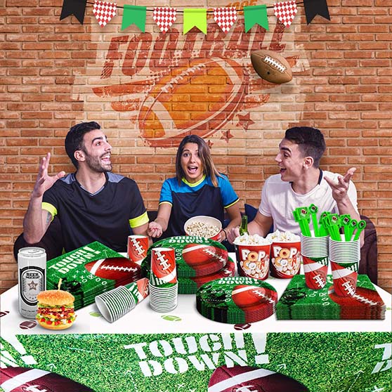 kortes Touchdown Football Themed Party Supplies