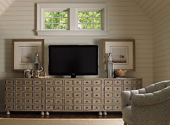 Lexington Brandon 58" Media Console, Driftwood rustic