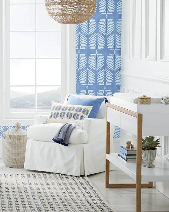 Serena and Lily Anderson Rug Handwoven coastal inspired rugs home beach cottage classic traditional blue white denim wool