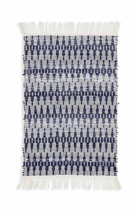 Serena and Lily South Shore Rug Navy Blue Fringe coastal inspired rugs