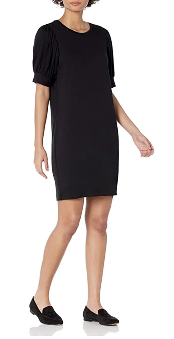 Amazon Brand - Daily Ritual Women's Supersoft Terry Relaxed-Fit Puff-Sleeve Dress