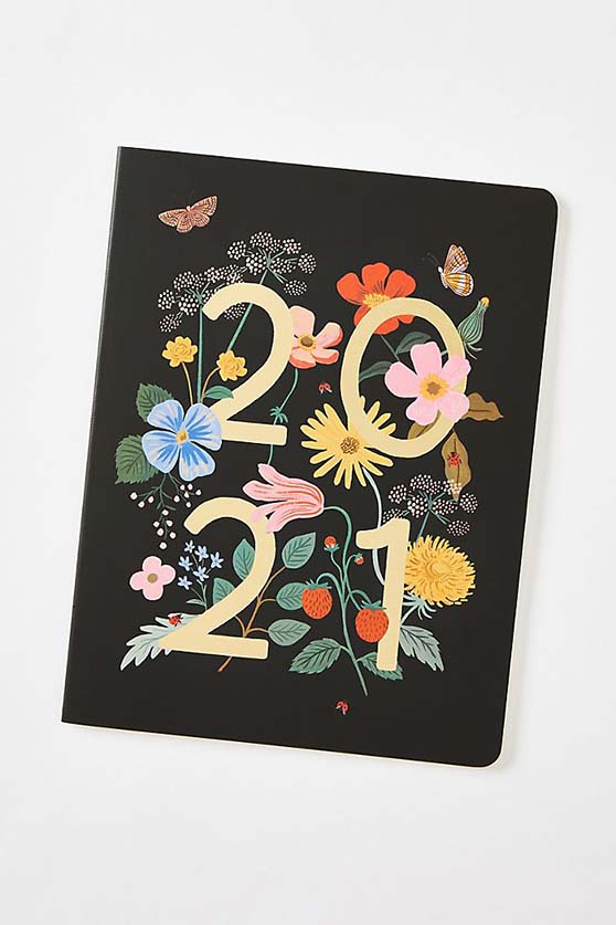 Rifle Paper Co. Wild Garden 2021 Appointment Planner Navy Blue 2021 planners agendas