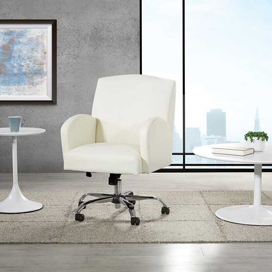 Orren Ellis Chihiro Conference Chair Linen Fabric upholstered office chairs