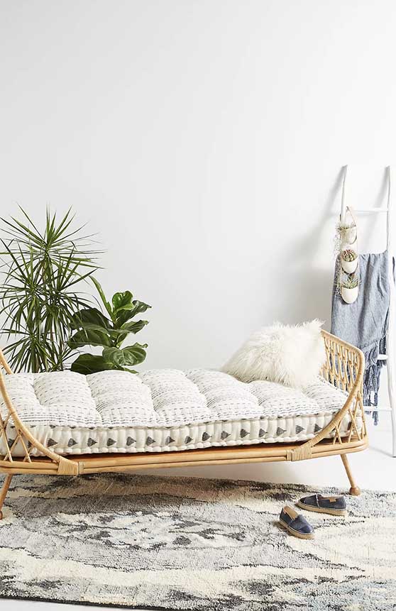 Anthropologie Pari Rattan Daybed Natural daybeds guest bedroom