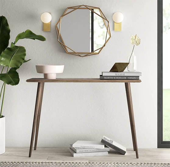 Mercury Row Orion 47.3" Console Table Milk Chocolate modern console tables