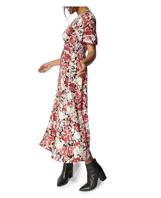 MinkPink Kind Words Floral Print Dress Multi casual floral prints