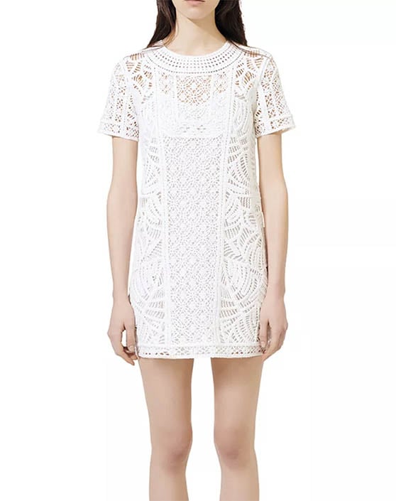 Maje Romance Dress White crochet dresses