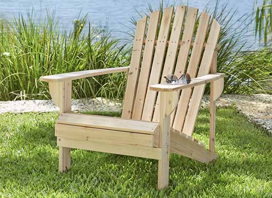 Hampton Bay Unfinished Stationary Wood Adirondack Chair adirondack chairs