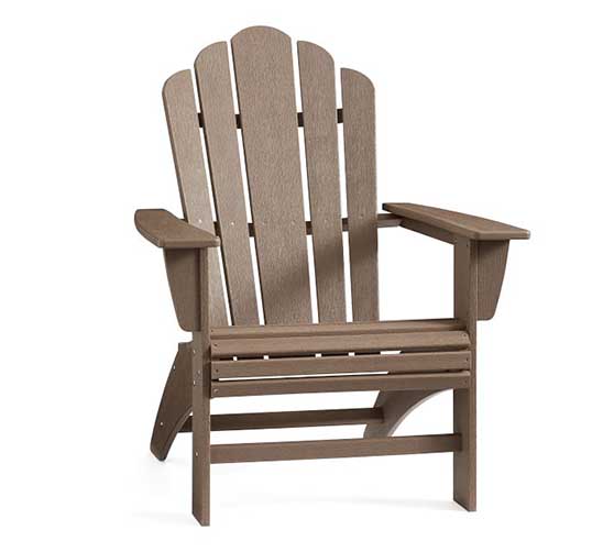 Pottery Barn Adirondack x Polywood Lounge Chair Sahara adirondack chairs