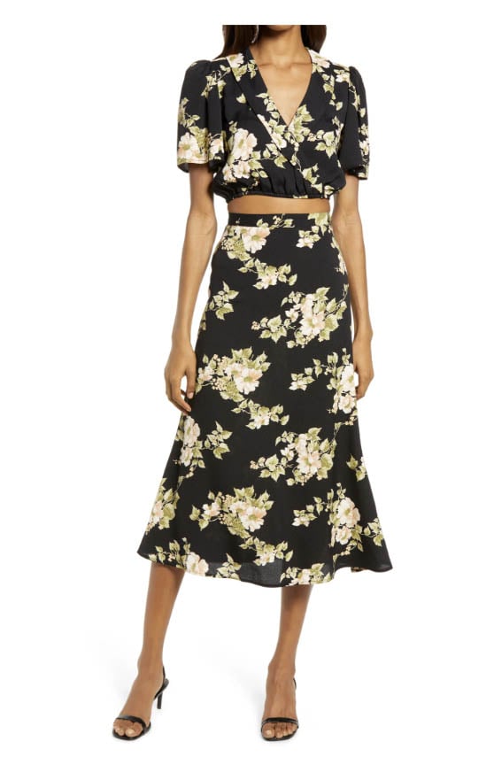 Reformation Florian Two-Piece Dress Arielle Floral Print two piece dresses