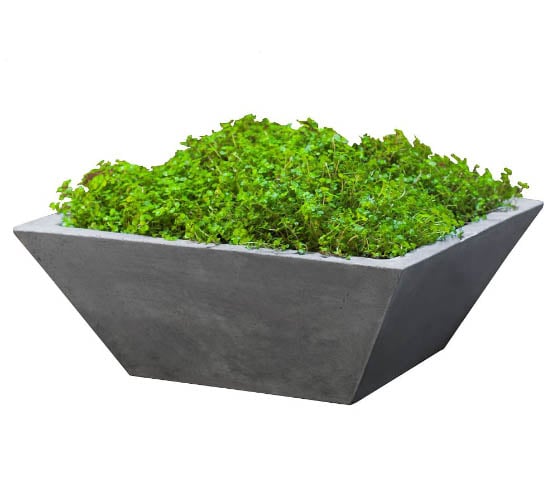 Pottery Barn Calloway Fiber Cement Square Planter square planters