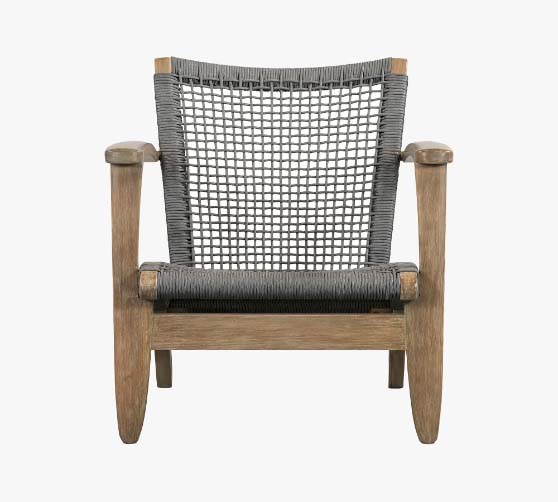 Pottery Barn Erin FSC® Eucalyptus Woven Armchair outdoor woven chairs