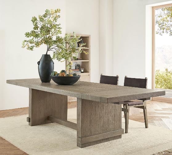 Pottery Barn Noe Extending Dining Table modern rectangular dining tables