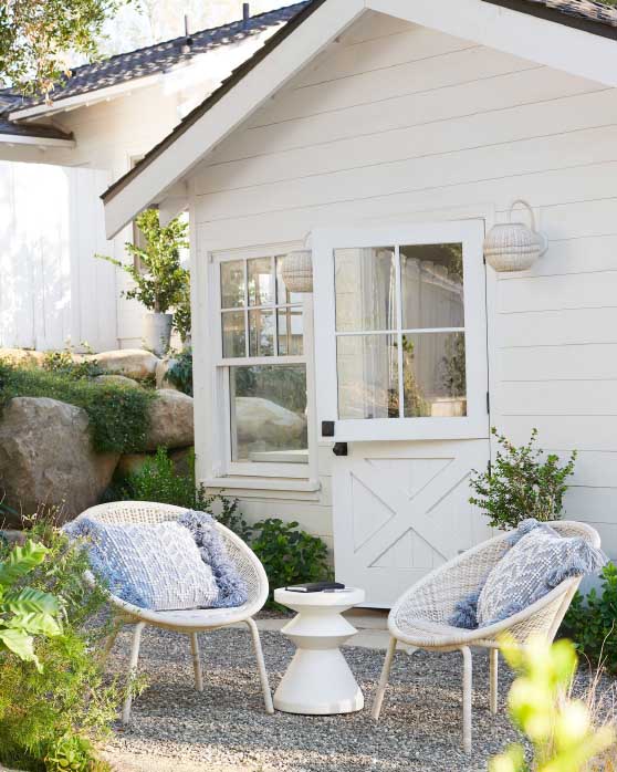 Serena and Lily Loring Chair Driftwood woven outdoor chairs