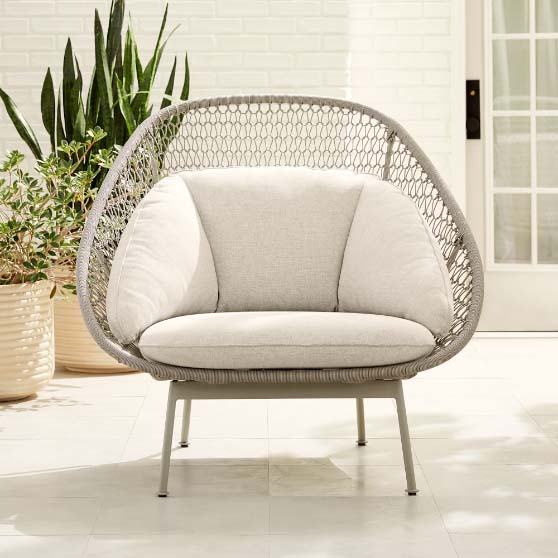 West Elm Paradise Outdoor Lounge Chair woven outdoor chairs