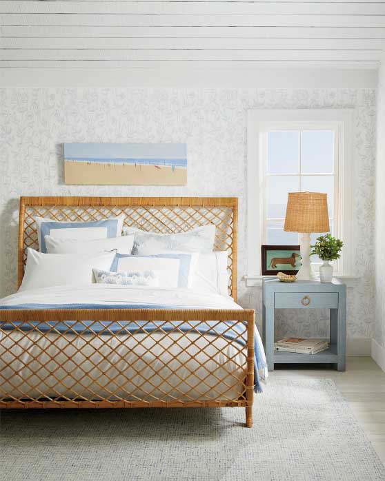 Serena and Lily Avalon Bed rattan serena and lily beds sale