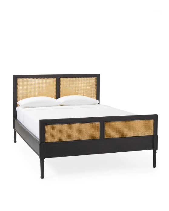 Serena and Lily Harbour Cane Bed Ebony serena and lily bed sale