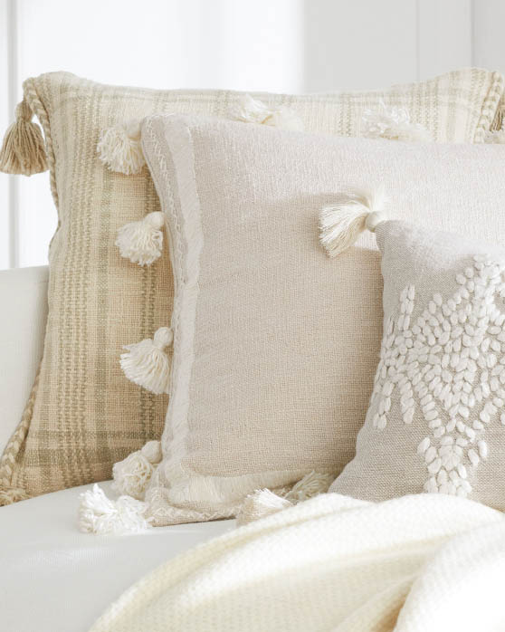 Serena and Lily Tahoma Pillow Cover Sand neutral throw pillows bedroom