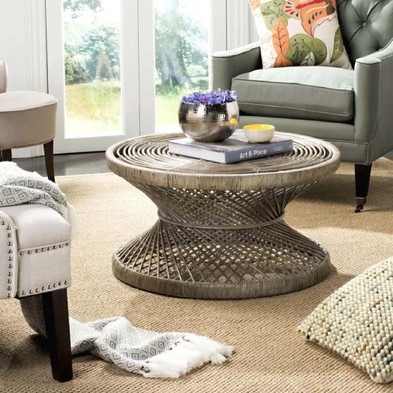 Bay Isle Home Sephina Frame Coffee Table best bow rattan coffee tables