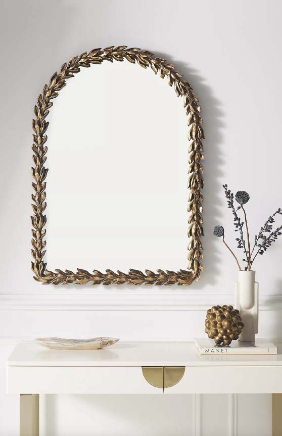 Calluna Arched Mirror Bronze gold best arched mirrors