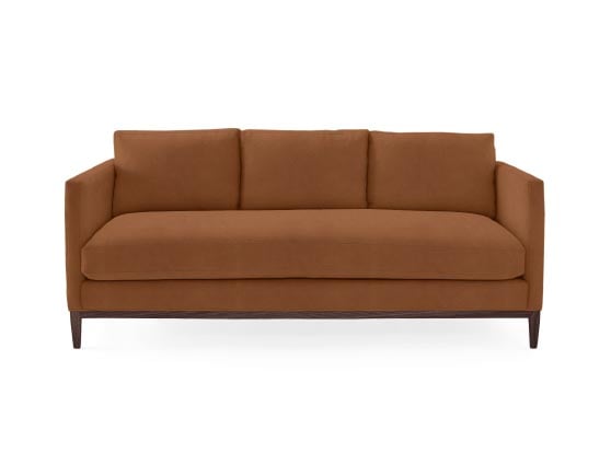 Serena and Lily Barton Sofa Luxe Leather Saddle modern leather sofas