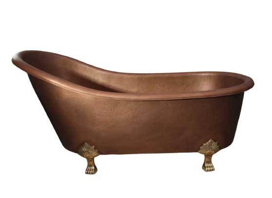 Barclay Lawson 66 in. Copper Slipper Clawfoot Non-Whirlpool Bathtub best clawfoot bathtubs