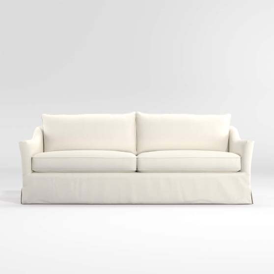 Crate&Barrel Keely Slipcovered Sofa best modern slipcovered sofas