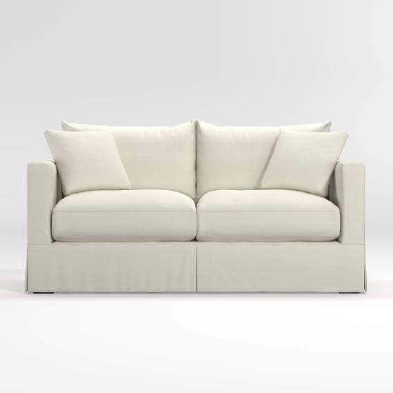 CrateandBarrel Willow Modern Slipcovered Full Sleeper Sofa best modern slipcovered sofas