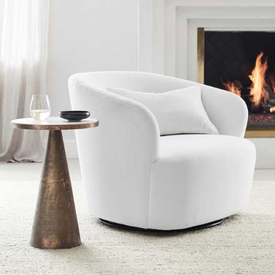Williams Sonoma Home Lark Accent Table best marble top side tables