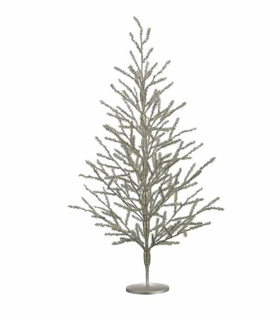 40 inch antique silver christmas tree sparse christmas trees tinsel