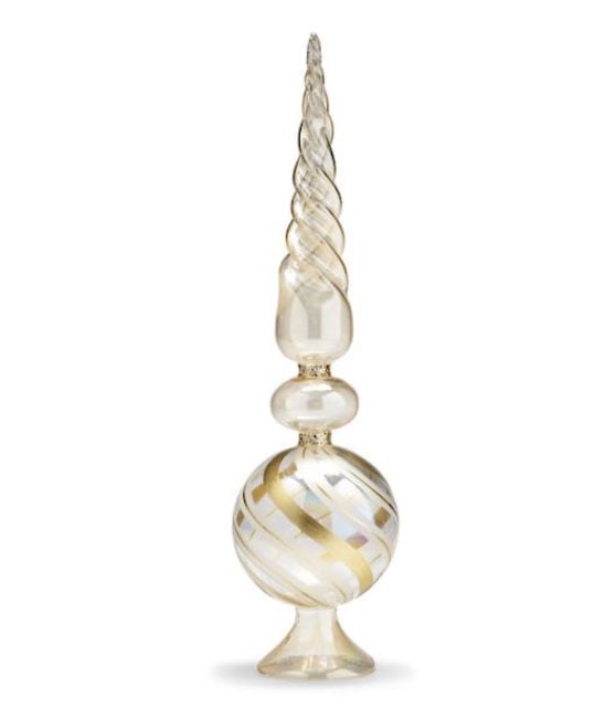 Frontgate Metallic Swirl Tree Topper Gold Accents best christmas tree toppers
