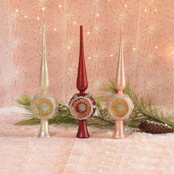 Mercury Row Mercury Holiday Tree Topper Red best christmas tree toppers