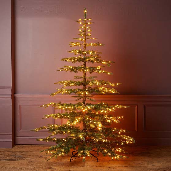 Terrain Faux Pre-Lit Big + Bright Noble Fir best sparse christmas trees faux artificial