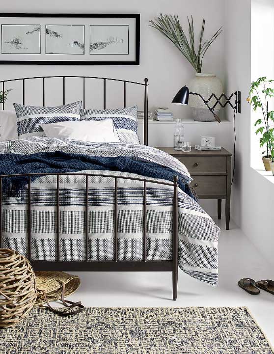 Crate&Barrel Mason Bed iron beds